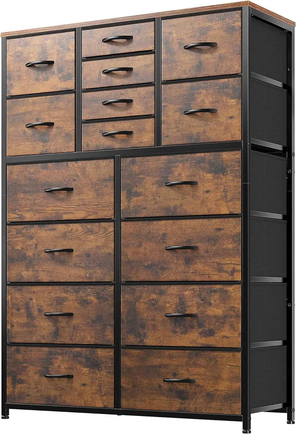 

Dresser for Bedroom with Drawers, Tall Dressers for Bedroom with Wood Top and Metal Frame, Large Bedroom Dressers & Chest
