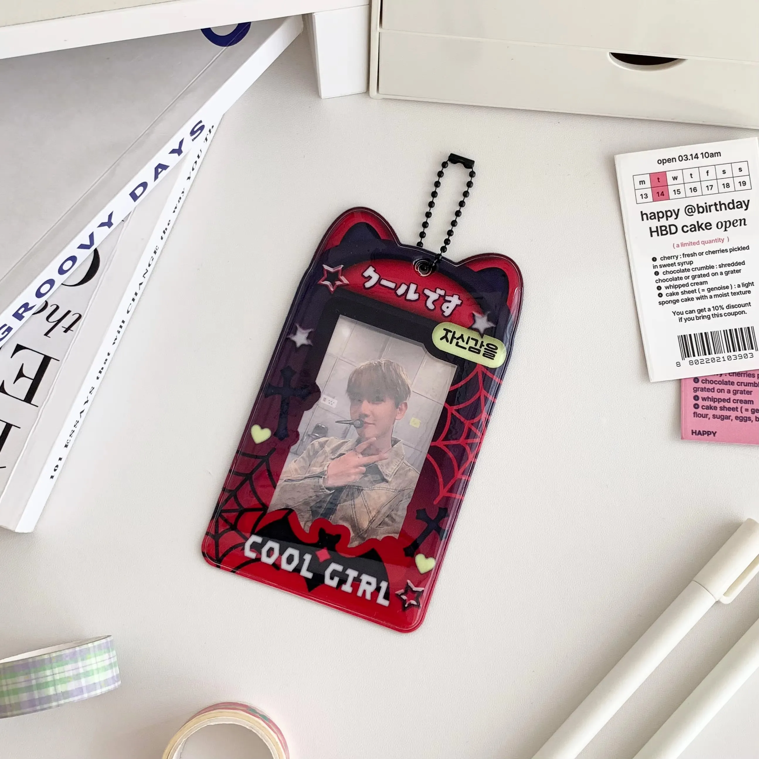 コミックをテーマにしたフォトカードホルダー,インスタイル,kpop