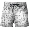 3D Print Men's Beach Style Shorts Summer Fishing Men's Universal Animal Fish Loose Shorts Men's Sports High Waist Swimsuit 2023 4
