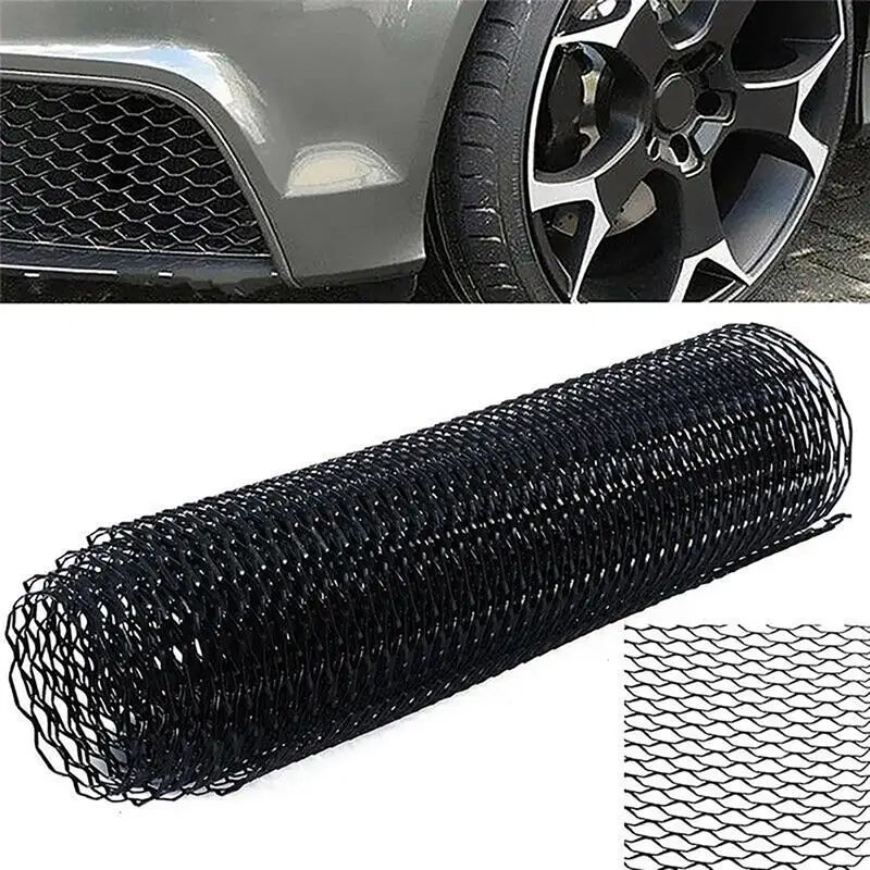 AUTOT 40x13 Car Grill Mesh 12x6mm Aluminum Alloy Grille Mesh