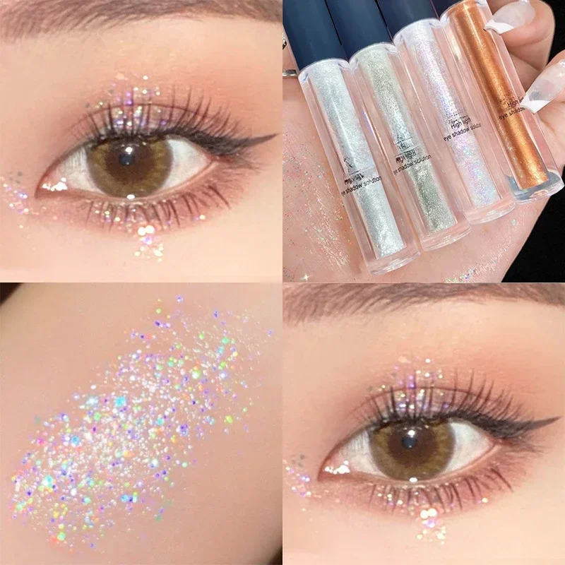 1 Pz Ombretto Shimmer E Shiny Waterproof Paillettes Liquid Glitter Highlighter Eyeliner Eye Liner Pen Party Makeup Cosmetic