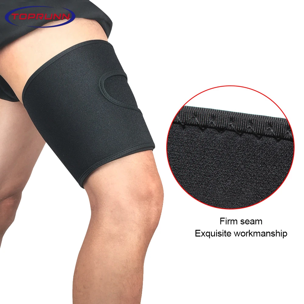 

TopRunn 1pc Outdoor Sports Leg Support Brace Knee Pads Knee Pad Basketball Sport Compression Calf Stretch Brace thigh bandages