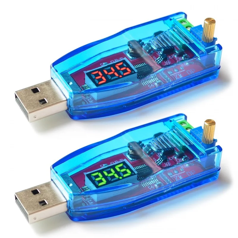 Modulo Di Alimentazione Usb Regolabile, Convertitore Buck Boost, Uscita Dc Dc-Dc V-24V, Da 5V A 3.3V 9V 12V 24V, Con Scatola, 1.0