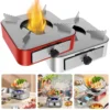 Portable Camping Stove with Adjustable Firepower Drawer Alcohol Stove For Outdoor Barbecue Camping Equipment 1