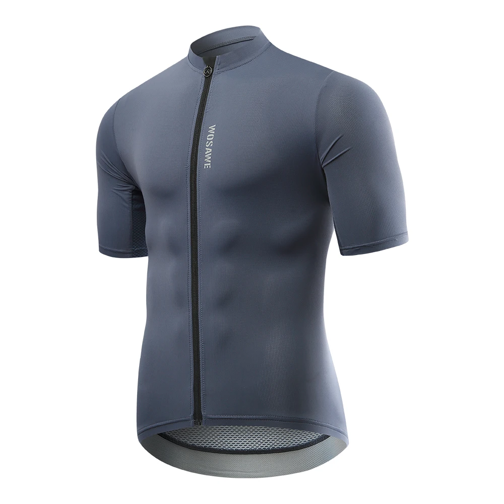 thumbnail image 1 of WOSAWE - Maillot de ciclismo para hombre, manga corta, camisetas para ciclismo de montaña, transpirables, reflectantes, ligeras, ropa deportiva, 1 of 5