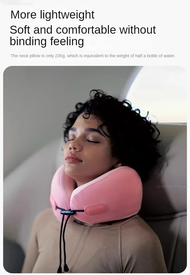 Xiaomi EVERYTHINK Travel U-shaped Pillow Memory Sponge Chin Neck Support description image 2
