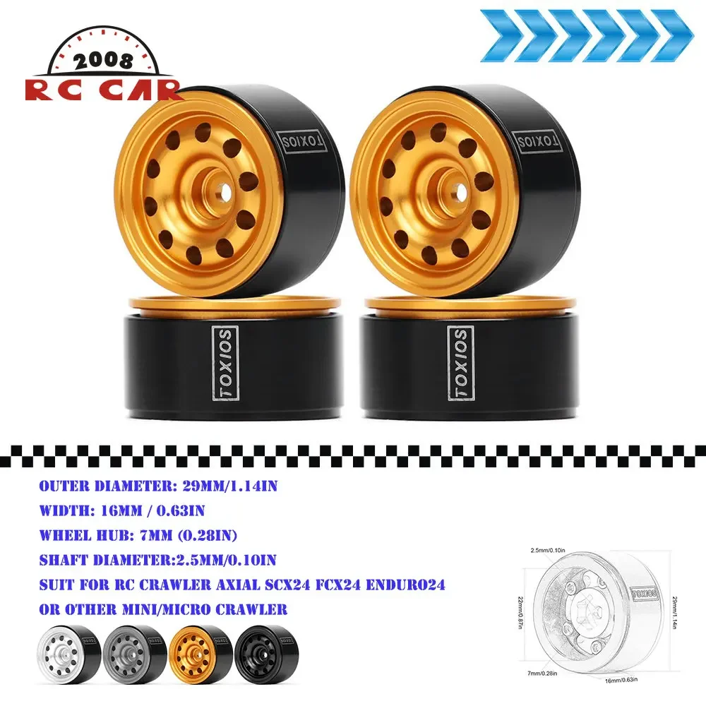 

Обод колеса для RC 1/18 TRX4M Axial SCX24 1/24 FCX24 AXI000001, 29 мм