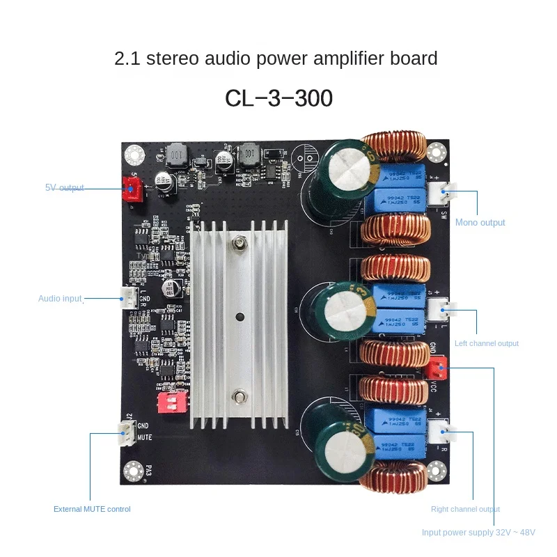 

Плата цифрового усилителя мощности Pure 4,0/2,1, плата цифрового усилителя мощности класса 3 * 300WD, плата Hi-Fi цифрового усилителя мощности, Плата усилителя звука
