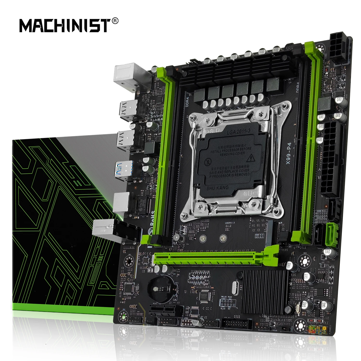 Machinist x99 p4 motherboard lga 2011 3 slot support intel xeon v3 v4