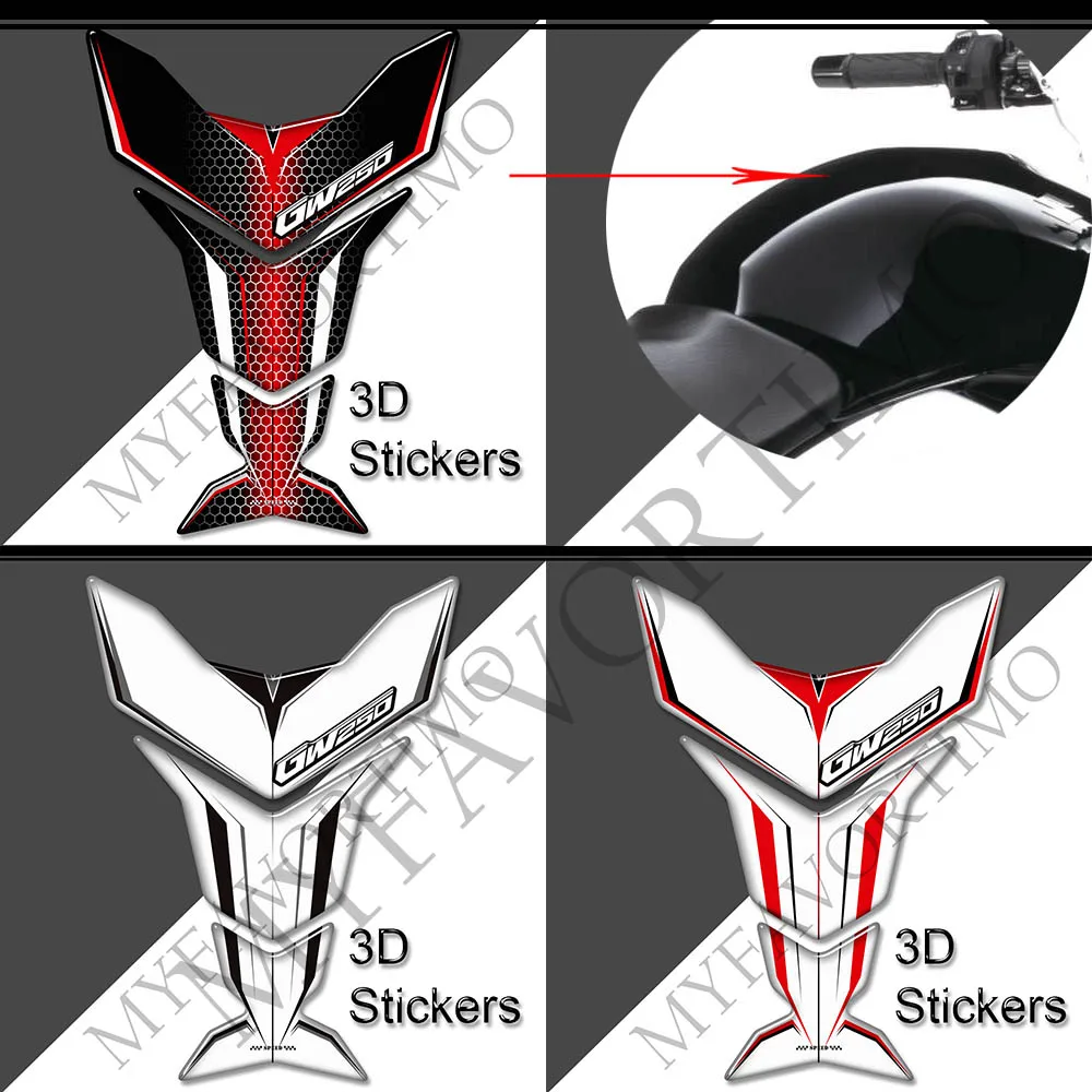 

Motorcycle Stickers For Suzuki Inazuma GW250 GW 250 Decals Tank Pad Side Grips Gas Fuel Oil Kit Knee Protection