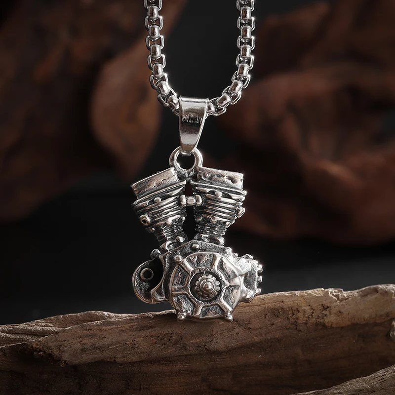 CollarconcolgantedemotordemotocicletaparahombrejoyeraPunkde