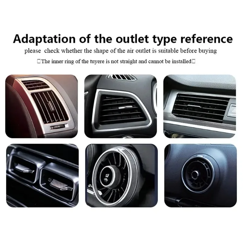 10Pcs 20cm Car Air Conditioner Outlet Decorative U Shape Moulding Trim Decor Strips Car Styling Door Edge Corner Protector