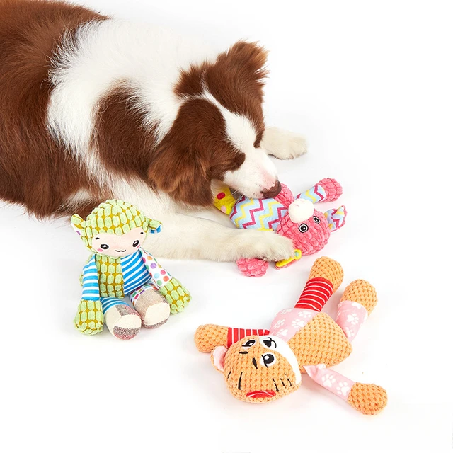 New Pet Toy Dog Interactive Plush Toys Bite Grinding Teeth Clean Teeth Bite Resistant Vocal Animals Pet Plush Toy Supplies 6