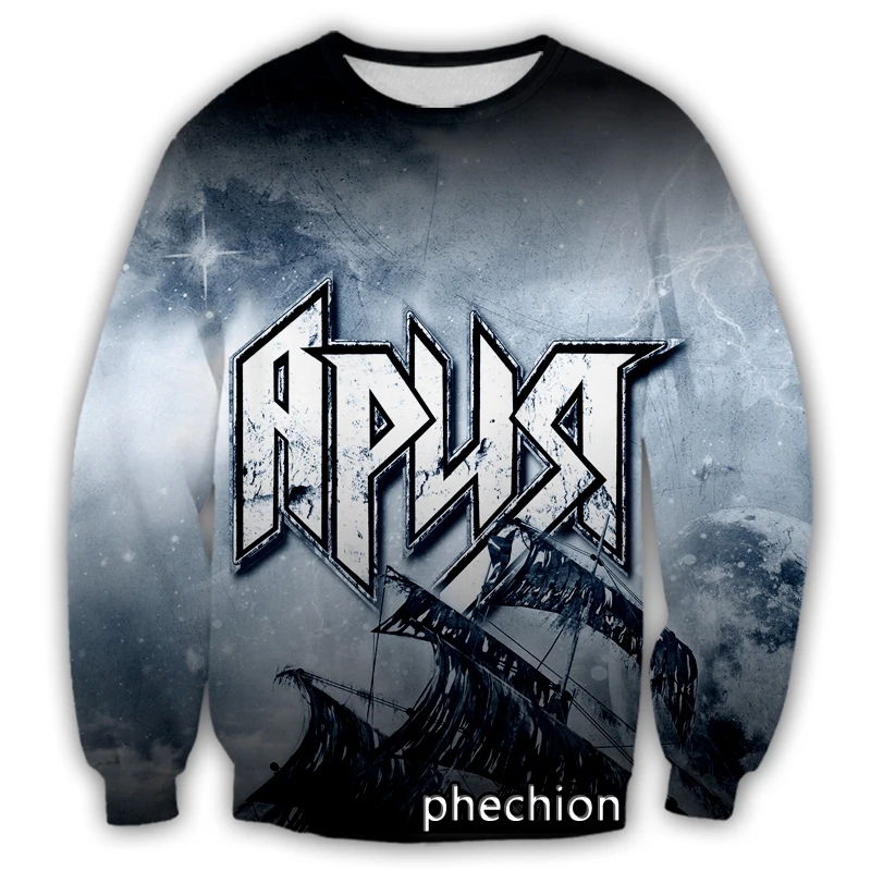 

phechion New Fashion Men/Women ARIA Band 3D Printed Casual Sweatshirt Streetwear Men Loose Sporting Sweatshirt G22