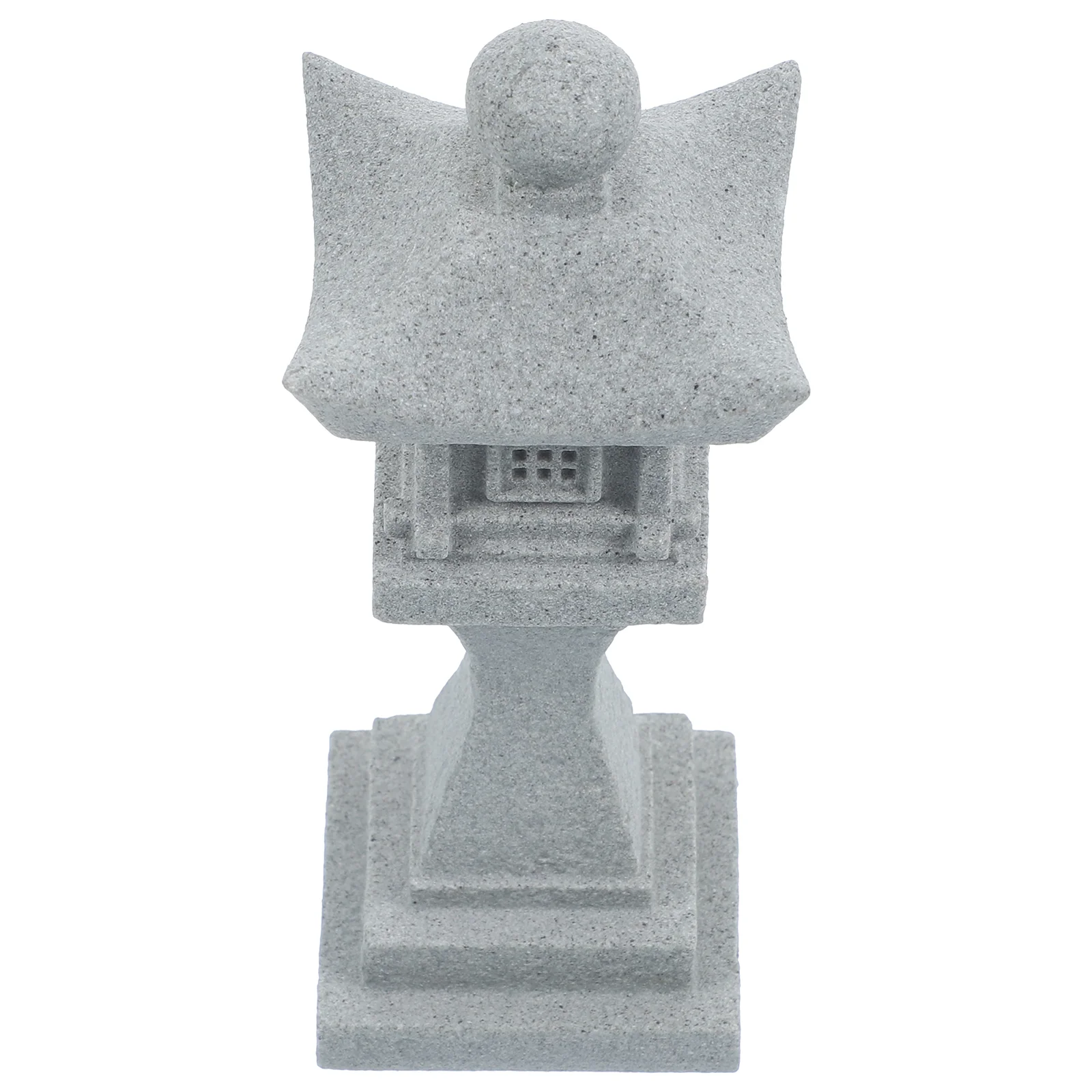 Resin Mini Pagoda Statue Japanese Stone Lantern Garden Yard Decor Bonsai Adornment Pet Products