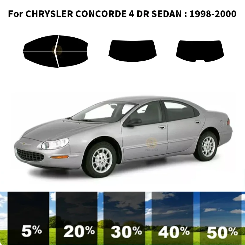 Precut nanoceramics car UV Window Tint Kit Automotive Window Film For CHRYSLER CONCORDE 4 DR SEDAN 1998-2000