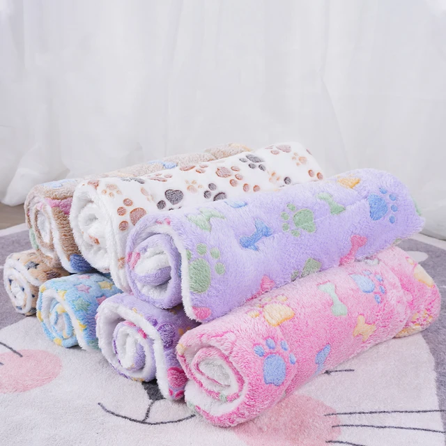 Dogs Bed Flannel Thickened Blanket Cushion Washable Dog Puppy Bed Accessories Medium Pet Large Basket Small Mat Warm Sofa Kennel 2