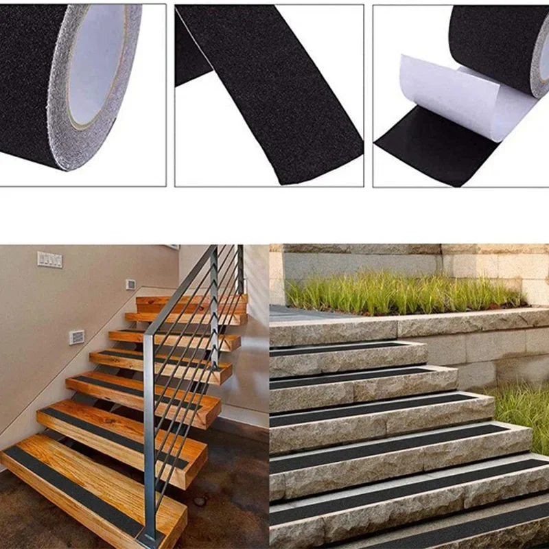 Heavy Duty Black Anti-Slip Traction Tape for Indoor/Outdoor Safety