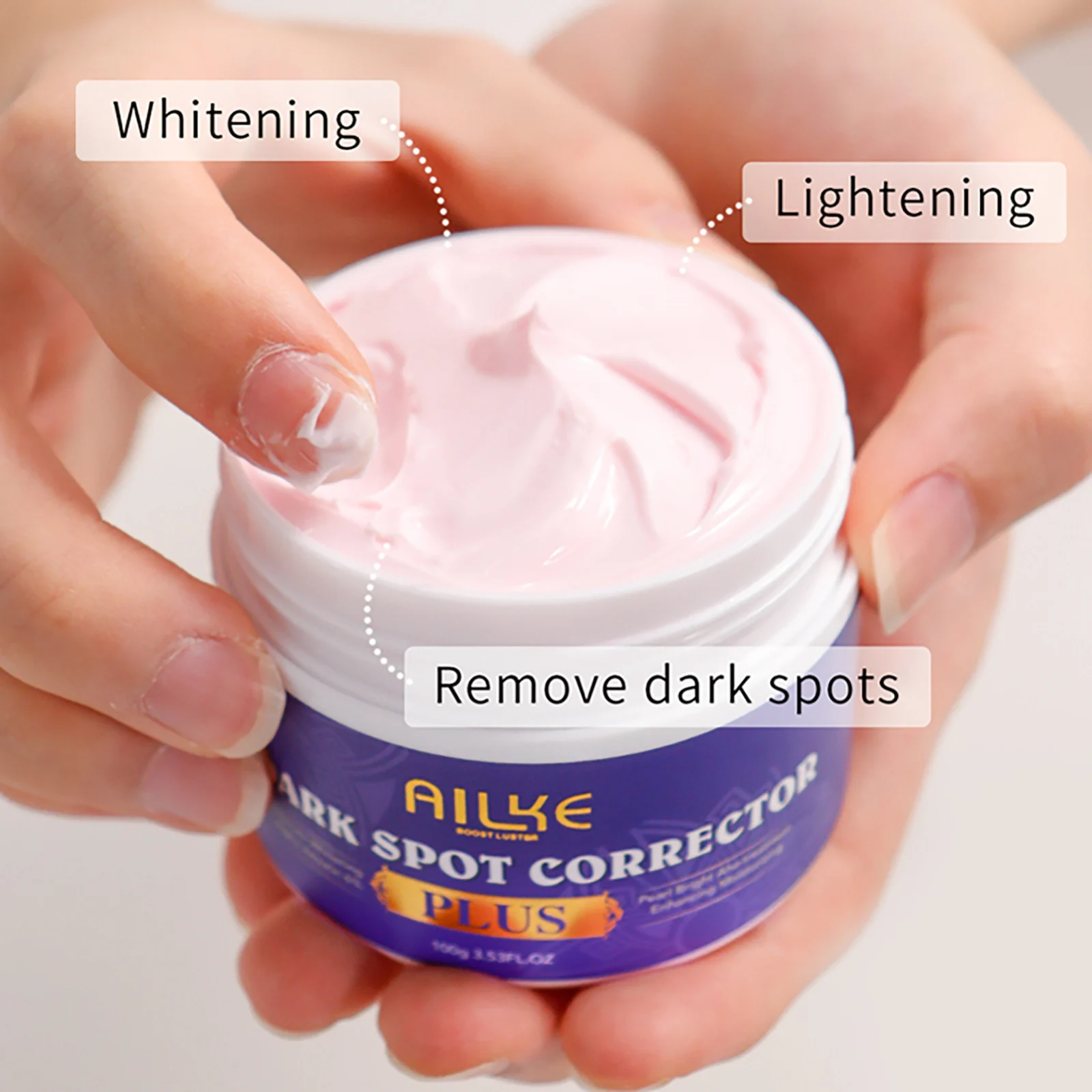 AILKE Glutathione Bleaching Cream, Advanced Lightening Lotion, Glowing Cream For Inner Thighs, Bikini Area Underarms, Natural 4