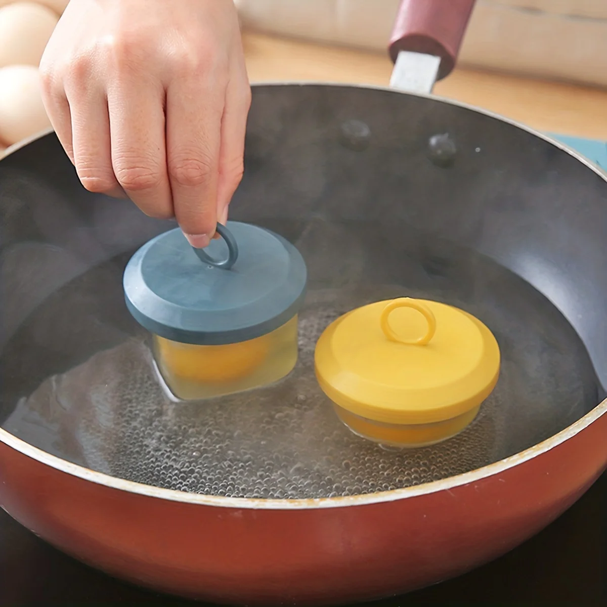 4pcs Egg Steamer Mold High Temperature Resistant