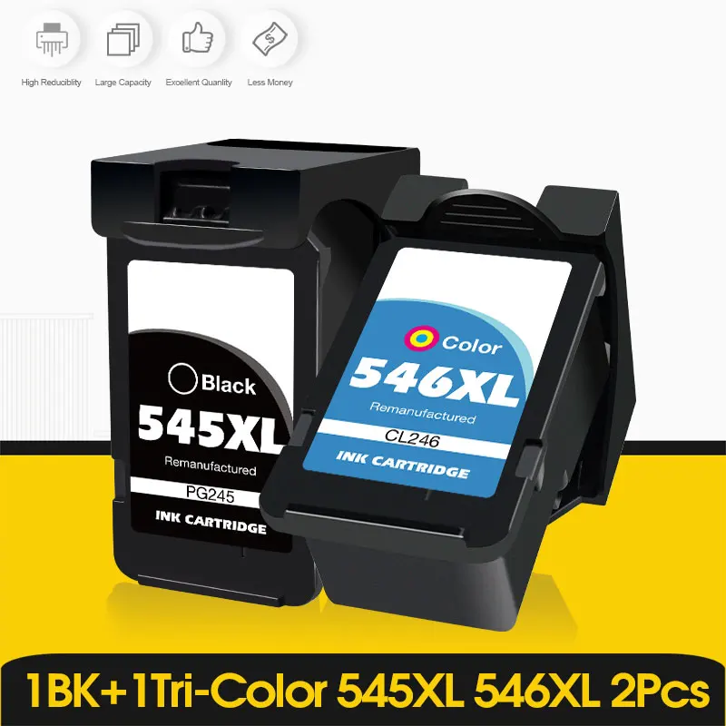 Cartuccia D'Inchiostro Alizeo Pg545 Cl546 Per Stampante Canon Pg 545Xl Cl 546 Pixma Ip2850 Mx495 Mg2450 Mg2550 Mg2950 Ns28 Ecc