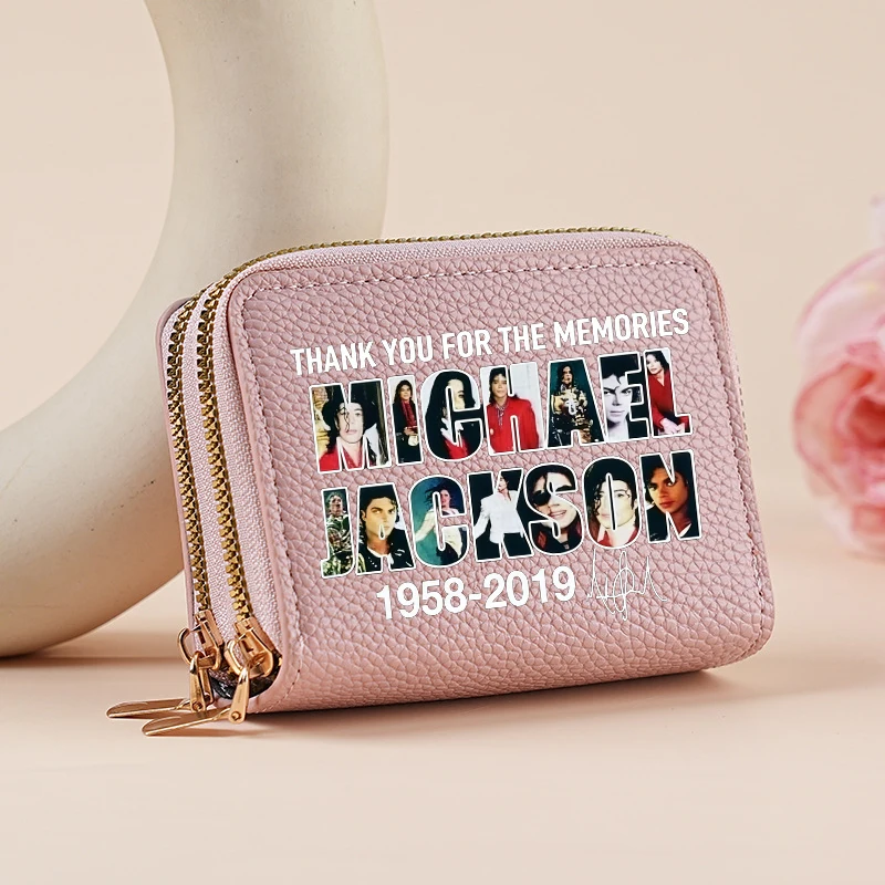 Stylish Michael Jackson Inspired Print Wallet - Slim Outdoor Travel Money Clip & Card Holder