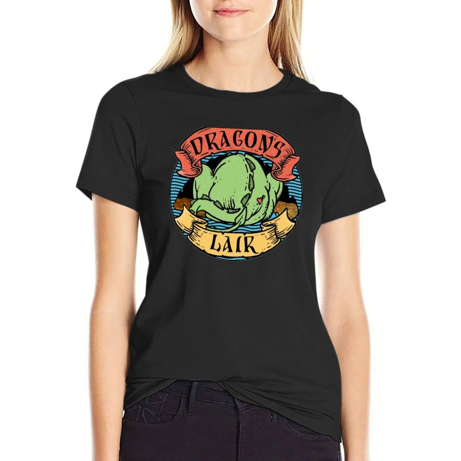 

Dragon's Lair T-shirt summer top kawaii clothes female t-shirt dress for Women plus size