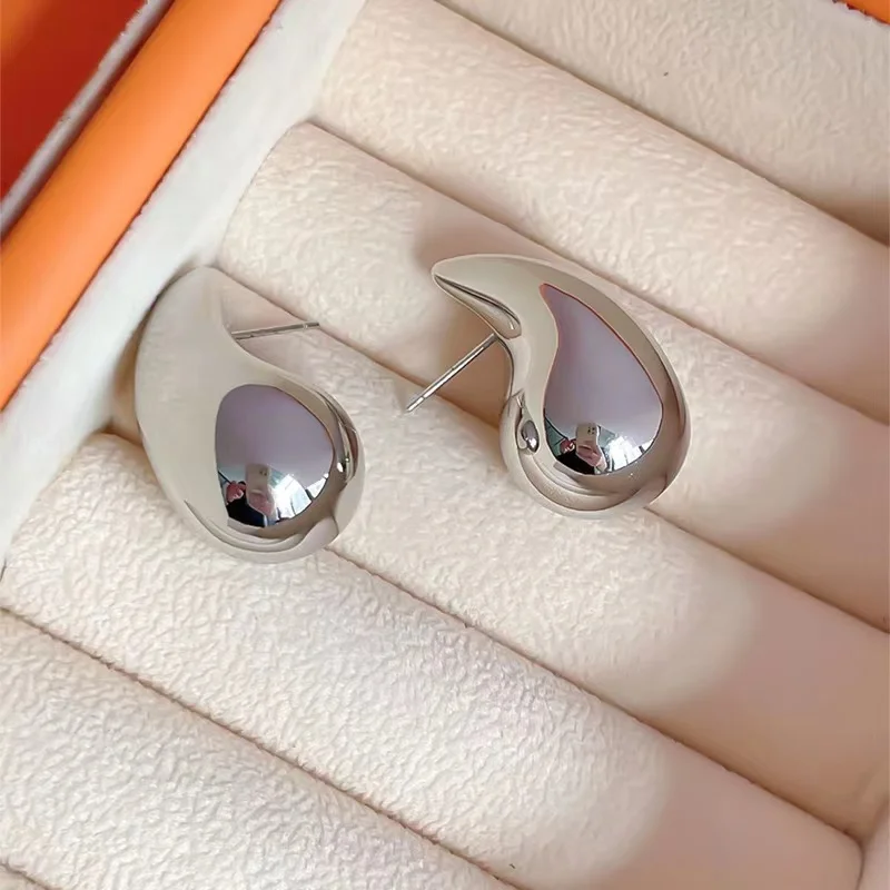 Fashion Gold Color Geometric Square Hoop Earrings for Women Huggie Punk Hip-Hop Metal Round Circle Party Jewelry 2023 - Image 6