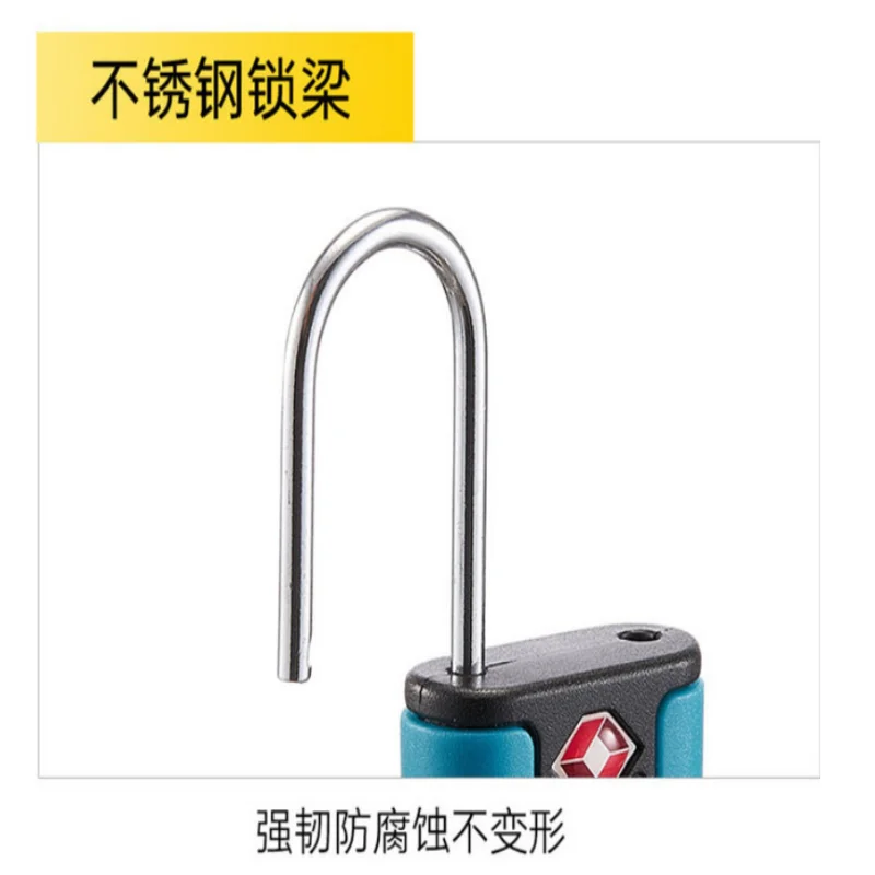 Approved Luggage Lock 3 Digit Combination Password Lock Travel Suitcase Security Padlock Black - Image 7