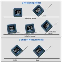 SHAHE Portable Electronics Digital Level Protractor Inclinometer Mini Digital Meter Measurement Angle Leveling Tool 4
