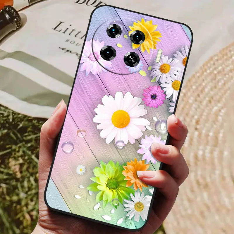 Tecno Spark 20 Pro Plus Black Silicone Case with Lion and Wolf Design