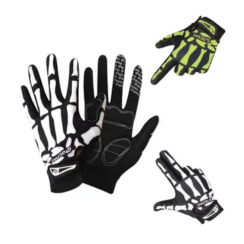 Full Finger Gloves Skeleton Print Warm Sport Cycling Glove Men and Women Skull Glove Anti-slip Mittens Bike Bicycle Equipment