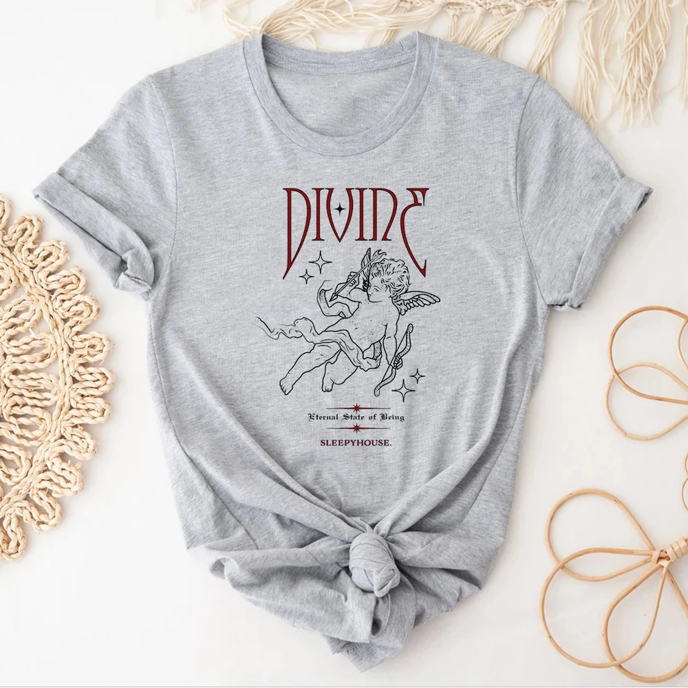 

Угловая забавная футболка, Женская забавная уличная футболка Y2K, Женская аниме одежда