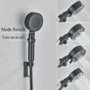 Thermostatic Bathtub Shower Faucet Rotatable Long Spout with Handshower Wall Mount Cold Hot Water Mixer Bathroom Shower System 3