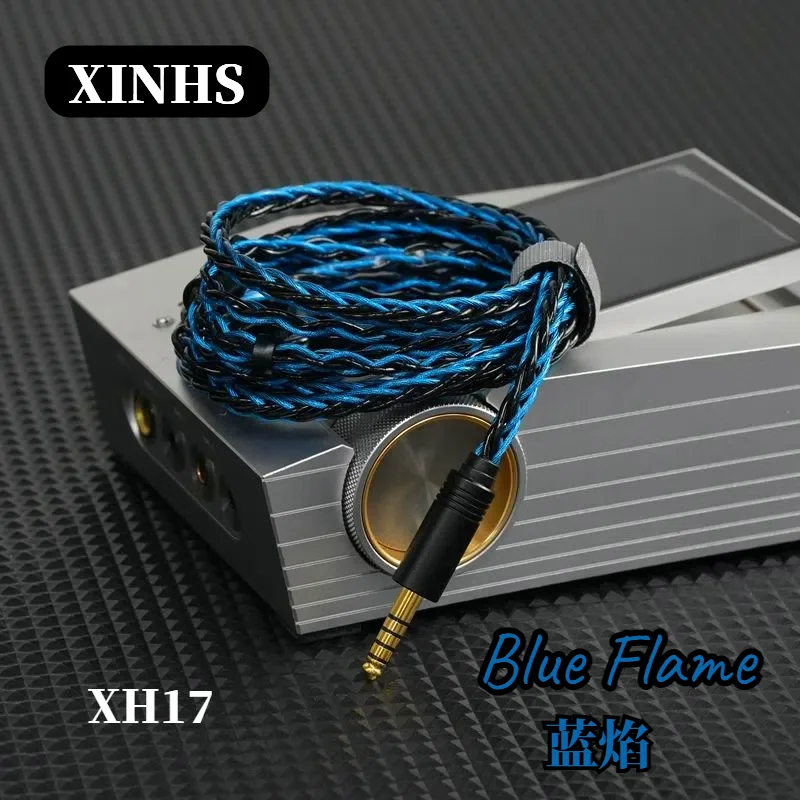 XINHS XH17 Blue Flame 8-Core 5-Element + OCC Graphene HIFI Kopfhörer-Upgrade-Kabel für alle Arten von Kopfhörern 0,78 2PIN/IE900