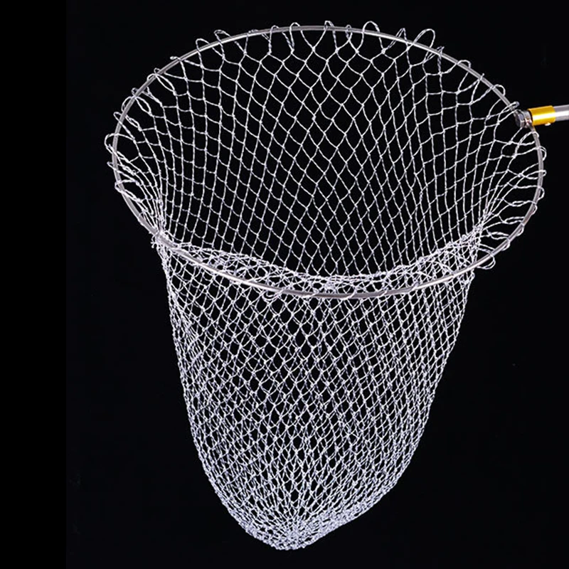 Angeln Ersatznetz Kleines/Großes Loch Angelkescher Mesh Durchmesser 35/40/45/50/60/70 cm Zusammenklappbares Loch Klappbares Dip-Fischnetz – Detail 14