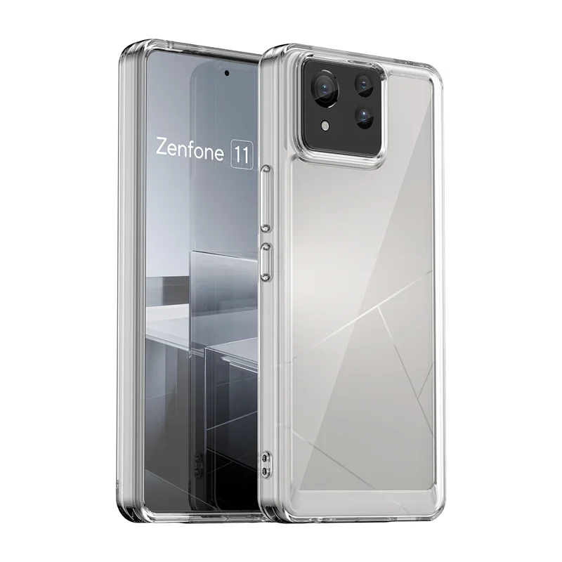 Transparent Colorful Shockproof TPU Protective Phone Case