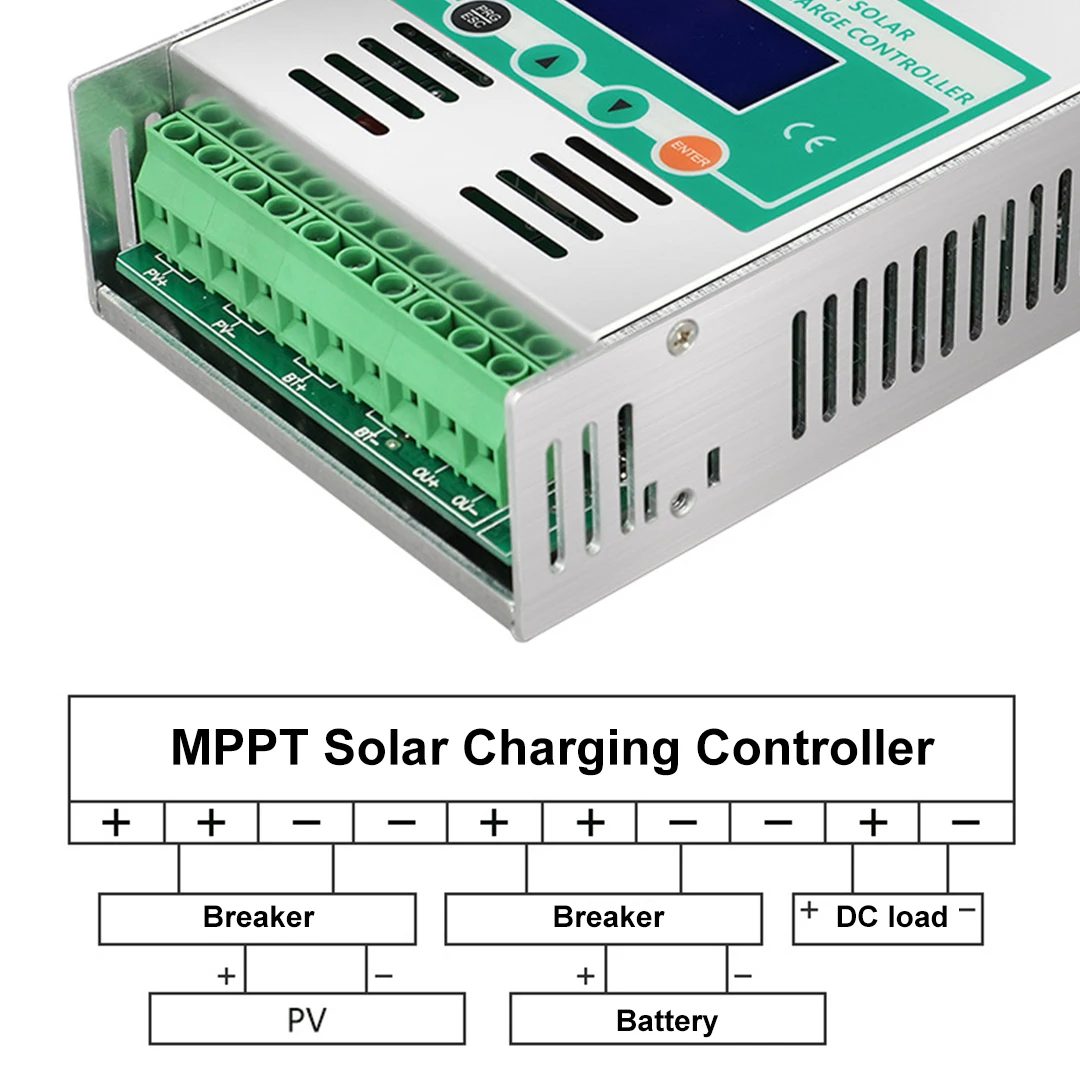 MPPT Solar Controller 60A 12V - 48V Photovoltaic RV Home Energy Storage Control