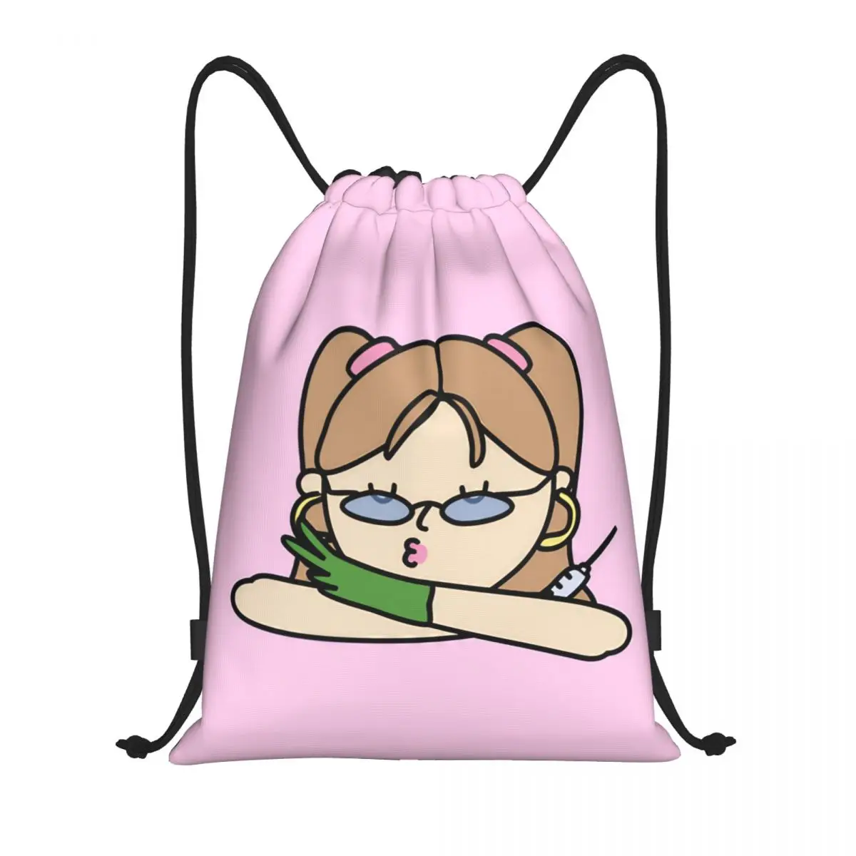 thumbnail image 1 of Mochila con cordón para enfermera, doctora, enfermera, enfermera, apuros, mochila deportiva para gimnasio, bolsas de cuerda para hacer ejercicio, 1 of 5