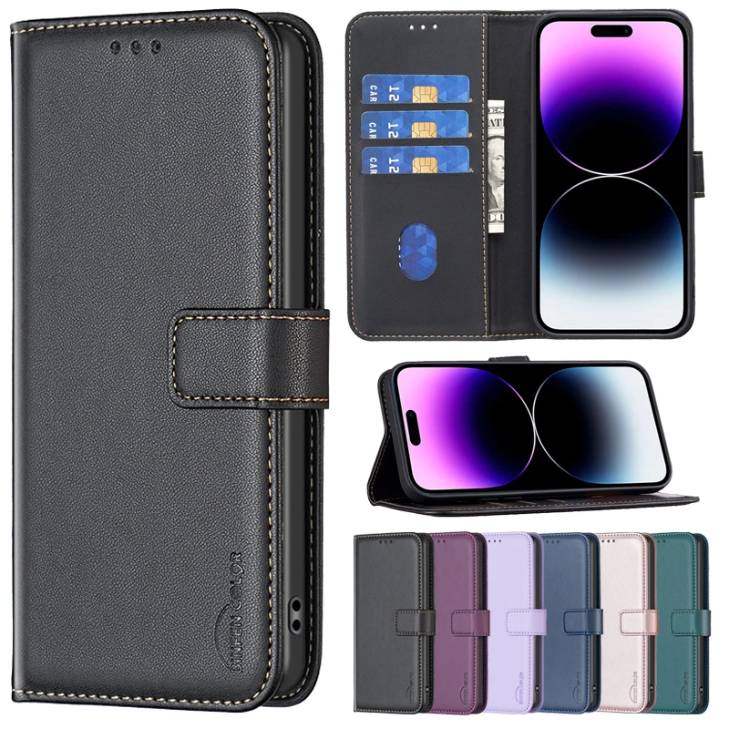

Wallet Magnetic Flip Leather Case For iPhone 15 15 Plus 14 14 Pro 13 Pro Max 12 Pro Max 11 Pro X XS Max XR SE 2022 8 7 6 6S Plus