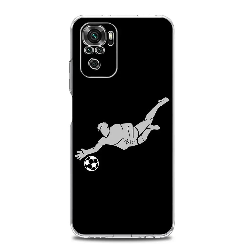 Football Player Soccer Art Soft Clear Phone Case