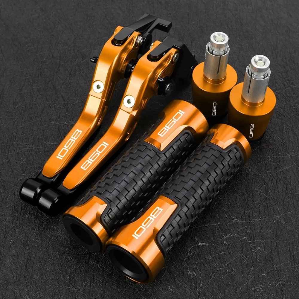 

For DUCATI 1098 S TRicoloR 2007 2008 Motorcycle Adjustable Brake Clutch Levers Handlebar Grips Ends Motor Accessries Parts
