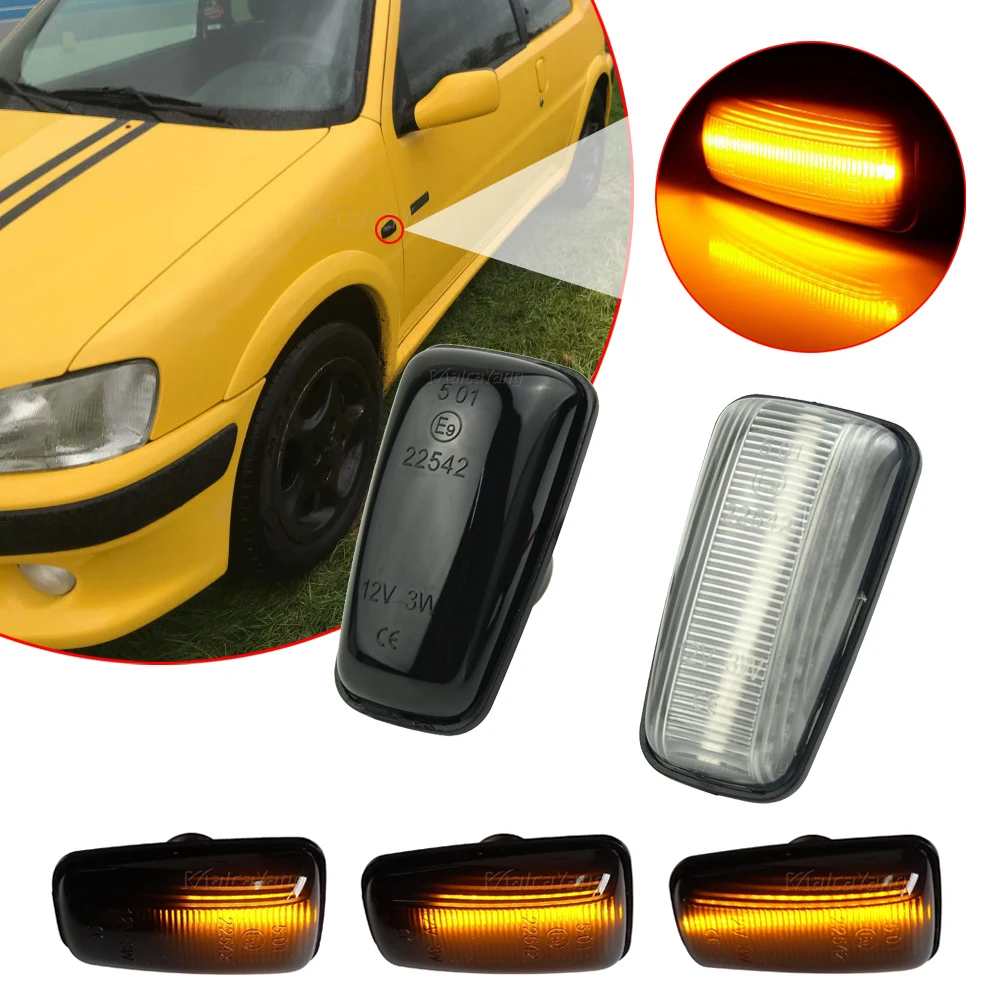 

Для Peugeot 306 106 406 806 экспертный партнер для Citroen Berlingo Jumpy Saxo Xantia XM Динамический светодиодный поворотный сигнал боковой маркер