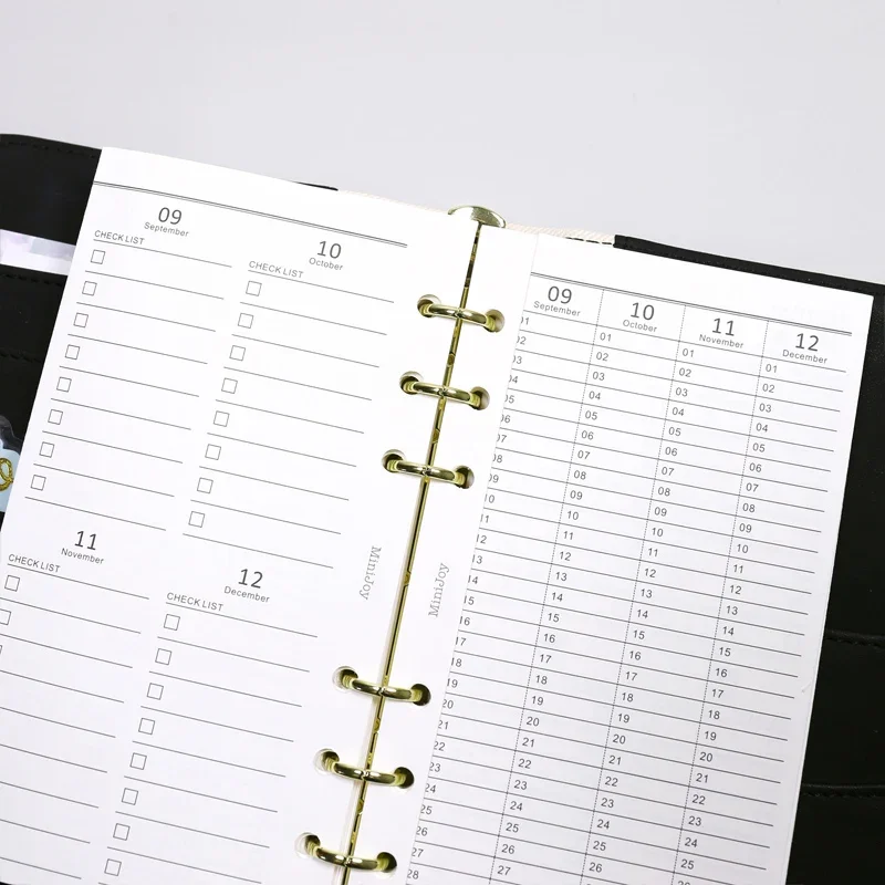 Carta Ricarica A6 Con Griglia | 80 Fogli + Divisori + Tasche Per Quaderni 6 Fori - Foto 4