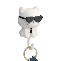 Cartoon Cat Hook Self Adhesive Dormitory Bedroom Door Hangers Hooks Key Umbrella Towel Cap Coat Rack home storage tool ﻿ 1