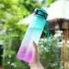1000ml Water Bottle with Time Scale Outdoor Fitness Sports Bike Water Cup with Straw BPA Free Home Drinking Kettle 4