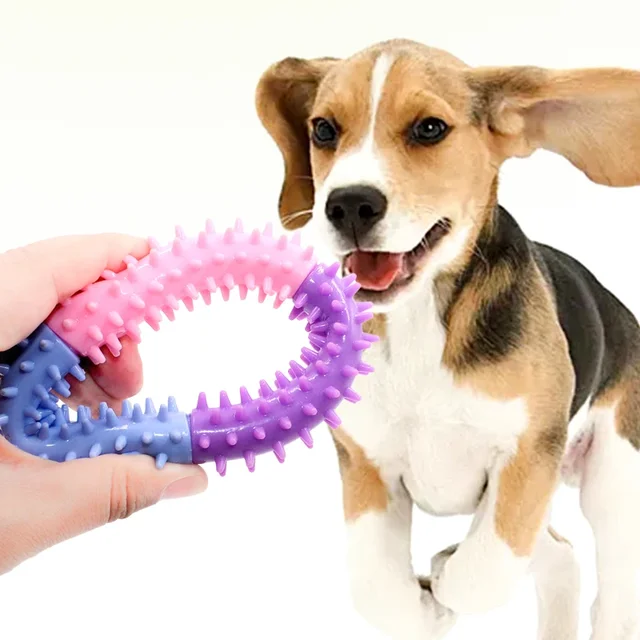 Rubber Dental Tooth Cleaning Dog Toy - 1pc