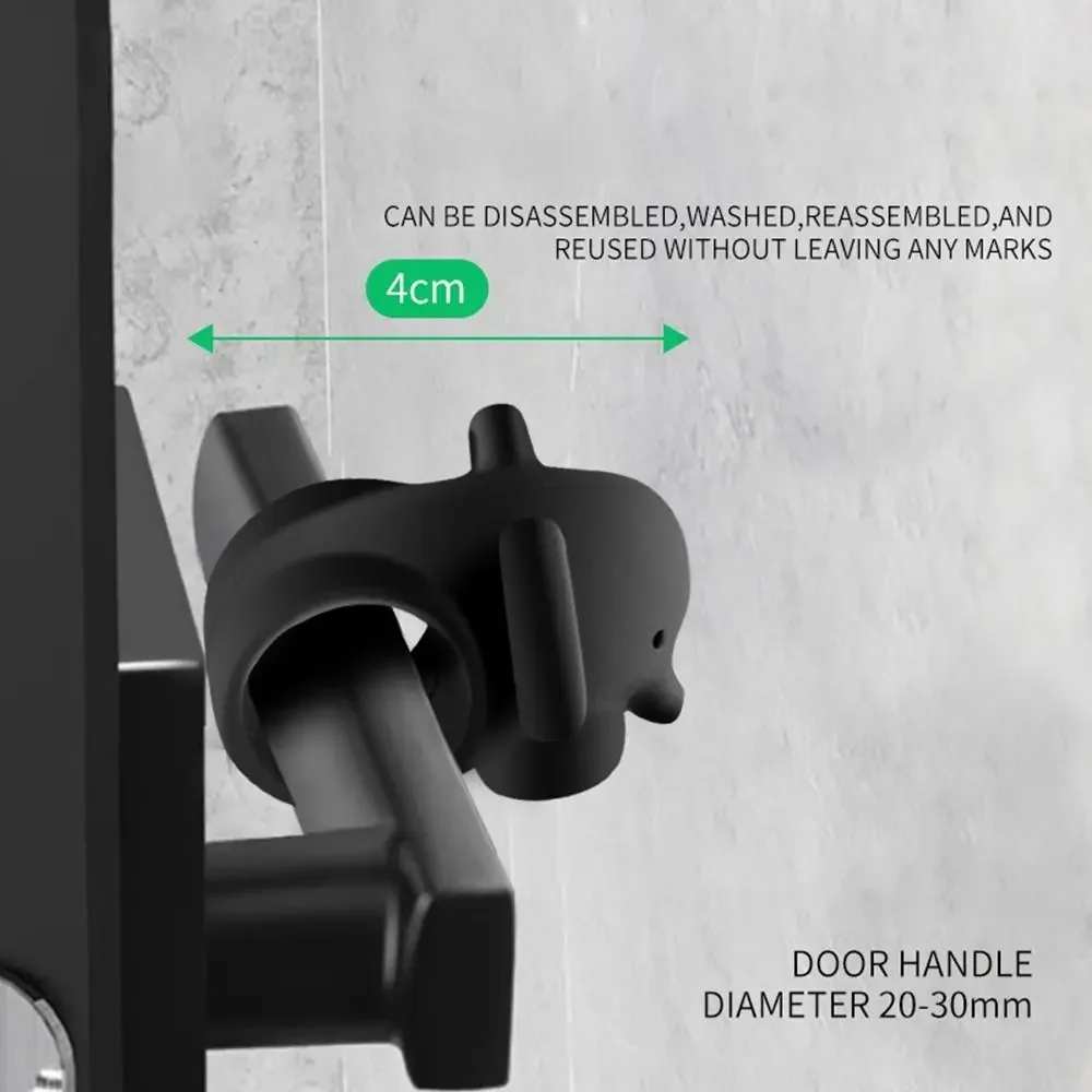 Silicone Door Stopper Cartoon Elephant Door Handle Bumper Anti Collision Wall Protector
