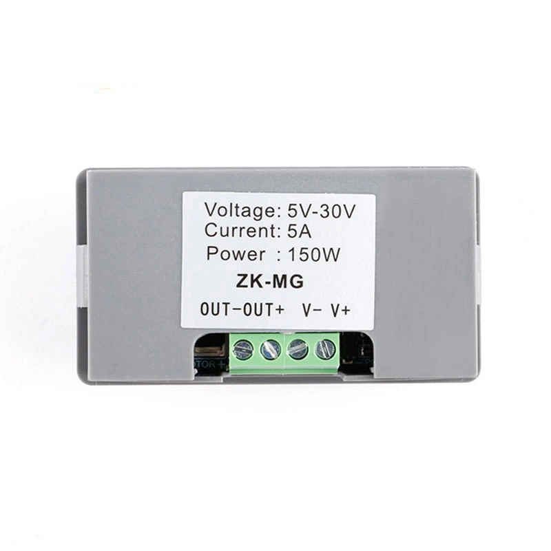 DC 5-30V 12v 24v 5A DC 모터 컨트롤러 PWM 가변 속도 디지털 디스플레이 인코더 듀티 비율 주파수 최대 15A ZK-MG