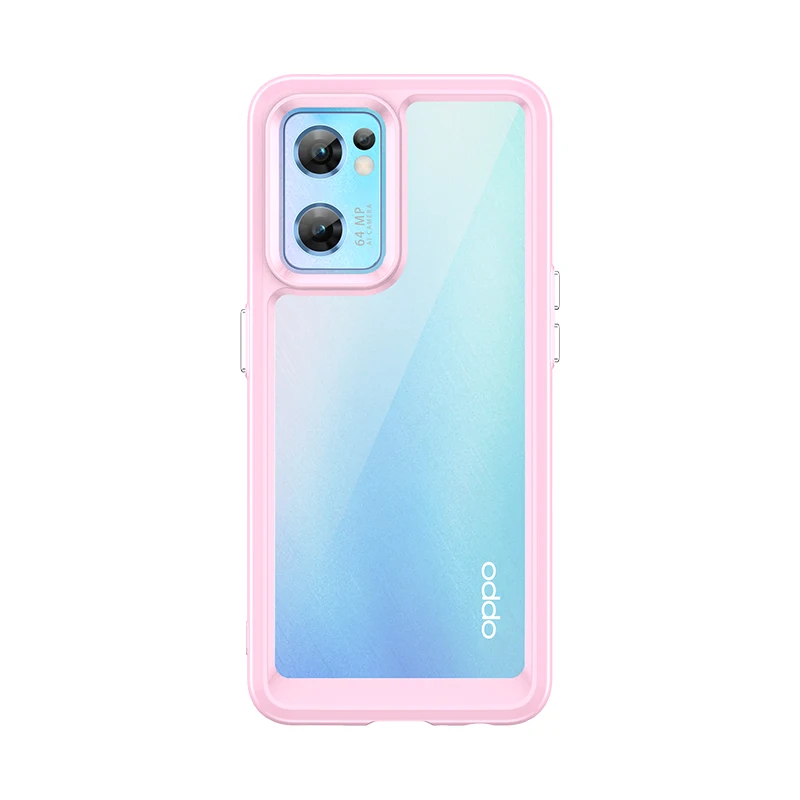 DESSEN Cover Per OPPO Find X5 Lite / Reno 7 5G, Custodia In Silicone TPU Con Anello Girevole 360° E Supporto Magnetico, Colore Rosso